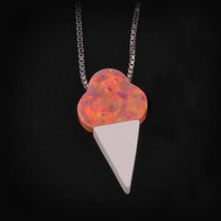 Lab Created Opals – Orange Opal Ice Cream Cone - Shelly Crag Imports