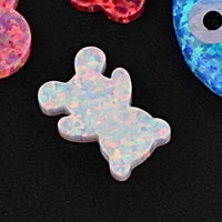 Lab Created Opals – White Opal Bear - Shelly Crag Imports