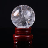 Crackle Clear Quartz Crystal Ball - Shelly Crag Imports