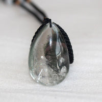 Phantom Crystal Quartz Polished Gemstone Teardrop Pendant - Shelly Crag Imports