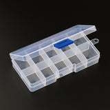 Polypropylene Small Divided Storage Box, 4.8x2.5x0.9 in