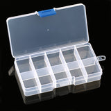 Polypropylene Small Divided Storage Box, 4.8x2.5x0.9 in