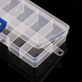 Polypropylene Small Divided Storage Box, 4.8x2.5x0.9 in