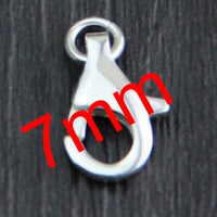 925 Sterling Silver Lobster Trigger Clasps for Necklaces and Bracelets, 4 ea. Various Sizes