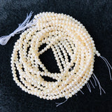 White Freshwater Potato Pearls, 15in Strand