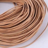 2m Tan Genuine Leather Cord