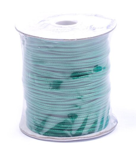 Waxed Polyester Braided Cord, Green