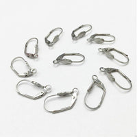 Hypoallergenic 316L Stainless Steel French Leverback Earring Hooks, 3 Pairs