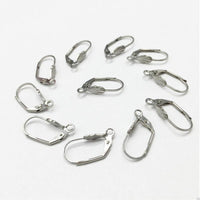 Hypoallergenic 316L Stainless Steel French Leverback Earring Hooks, 3 Pairs