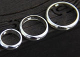 Sterling Silver Round Bead Frames, 4 ea.