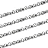 Sterling Silver Chain by the Meter Bulk, Rolo Belcher Links