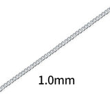 Sterling Silver Chain by the Meter Bulk, Twisted Curb Chain