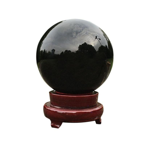 Black Obsidian Polished Crystal Ball - Shelly Crag Imports