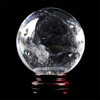 Crackle Clear Quartz Crystal Ball - Shelly Crag Imports